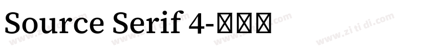 Source Serif 4字体转换